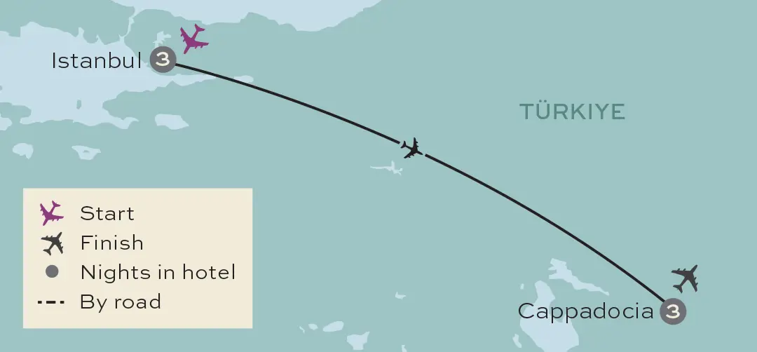 Just You - Turkish Treasures - Tour Map