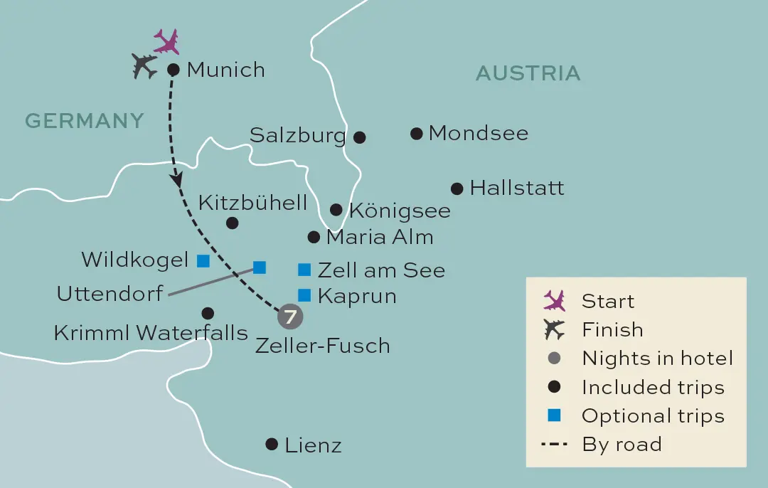 Just You - Tyrolean Treasures - Tour Map
