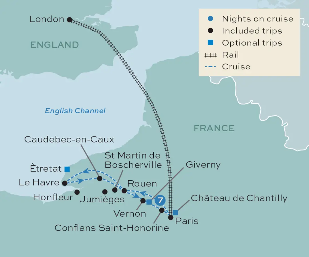 Just You - Cruising the Seine, Paris - Tour Map